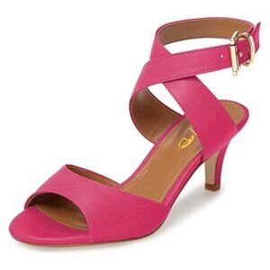 XYD Pink Strappy Heels